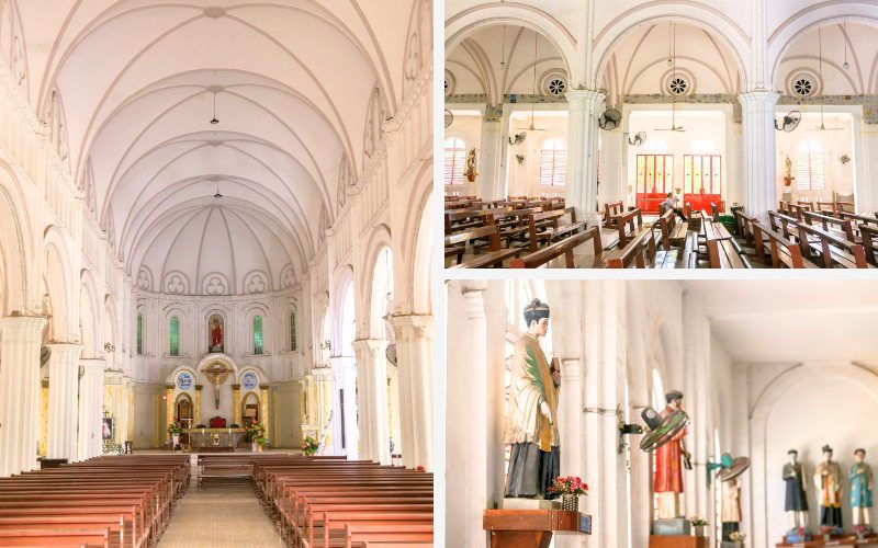 Architecture et décoration à l'intérieur de l'église de Cho Quan à Ho Chi Minh-Ville