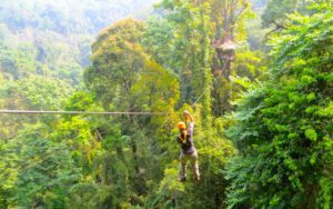 Aventure en tyrolienne à Chiang Mai