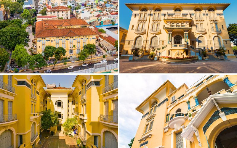 Architecture du bâtiment du Musée des Beaux-Arts de Ho Chi Minh-Ville