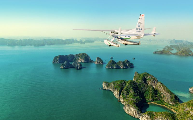 Baie d’Halong en hydravion 1 jour
