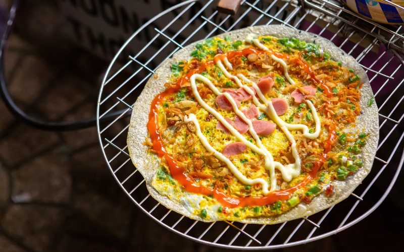 Bánh Tráng Nướng (Pizza Vietnamienne)