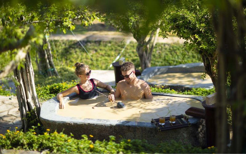 Bain de boue minérale - Soins de bien-être du Vietnam