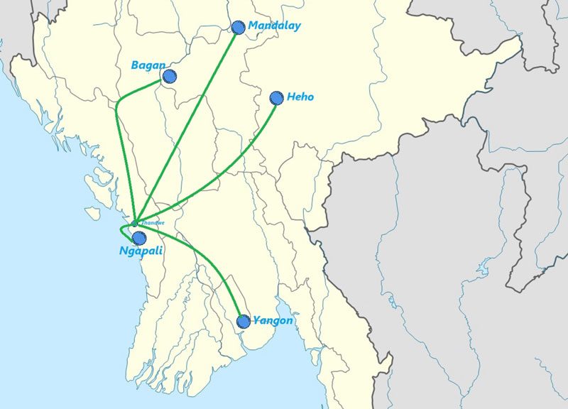 Comment se rendre à Ngapali