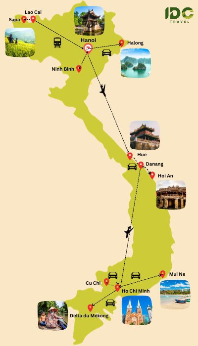 Circuit authentique au Vietnam en 20 jours