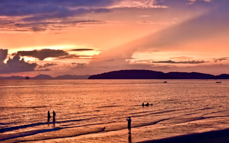 Coucher de soleil à Krabi