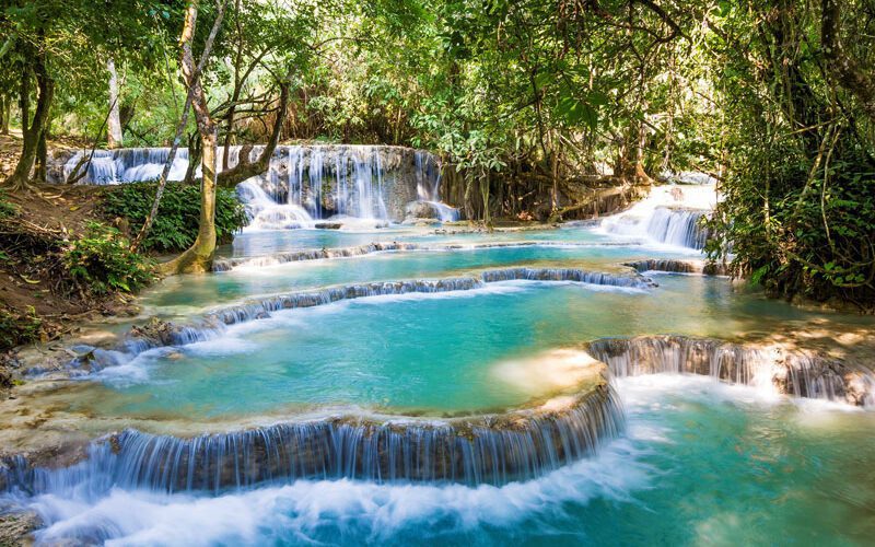 Cascade de Kuang Si , Luang Prabang, Laos - Top incontournables au Laos