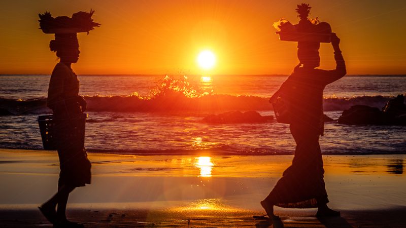 Coucher du soleil à Ngapali