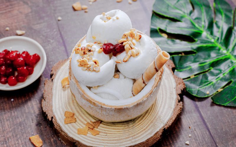 Crème glacée à la noix de coco