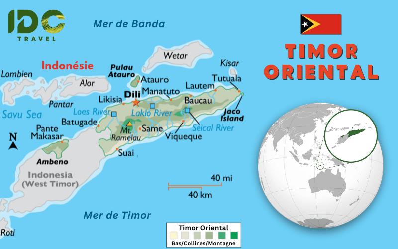 Carte du Timor oriental