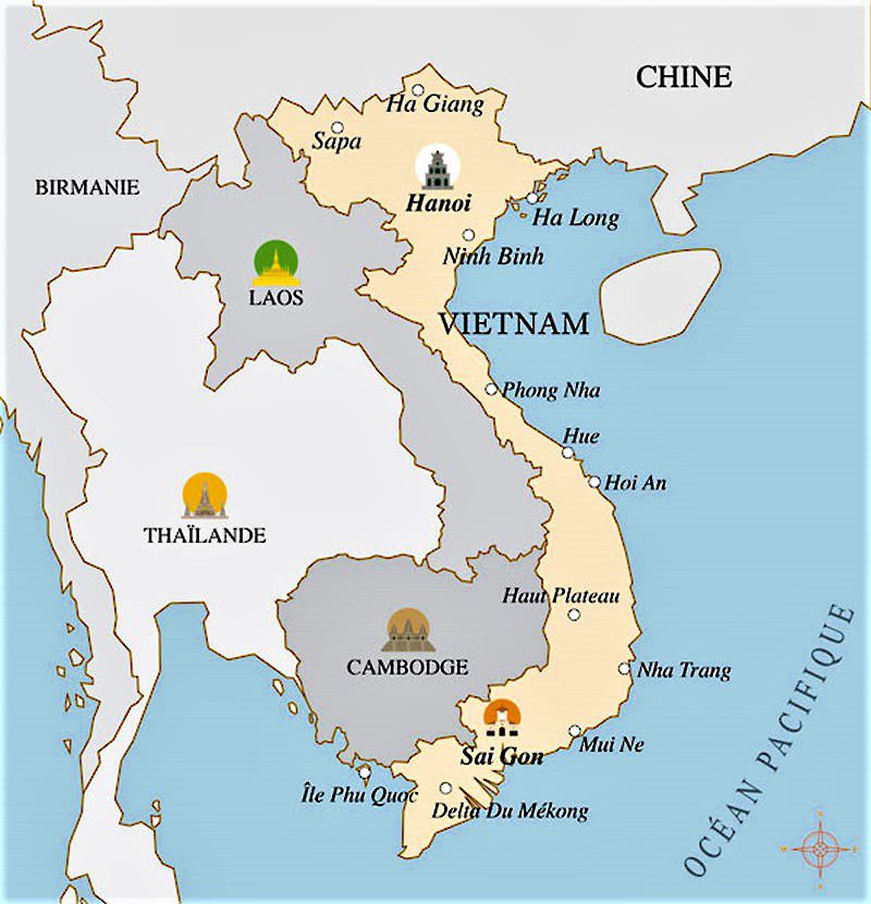 Carte de Vietnam