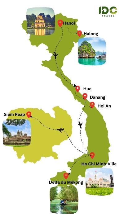 Circuit Vietnam Cambodge en 15 jours