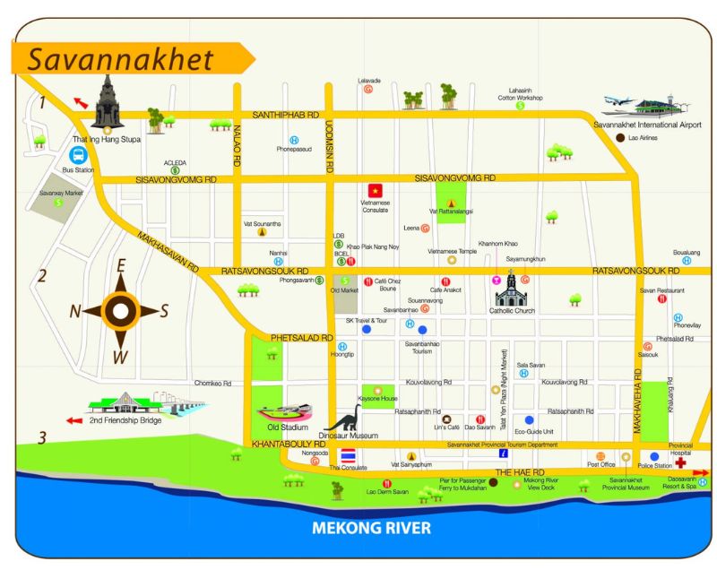 Carte de Savannakhet