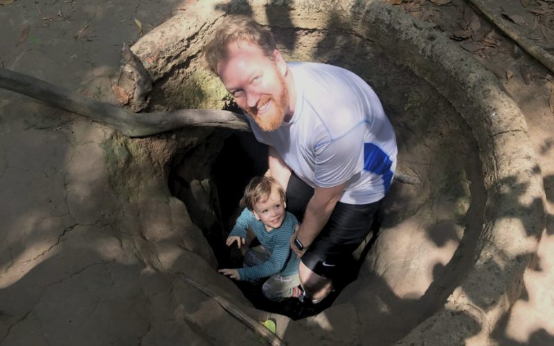Découverte des tunnels de Cu Chi avec les enfants