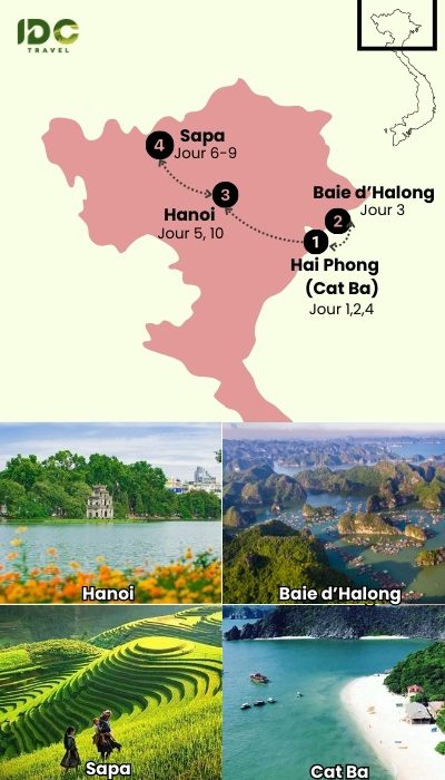 Découverte du Nord Vietnam Cat Ba, Hanoï et Sapa en 10 jours