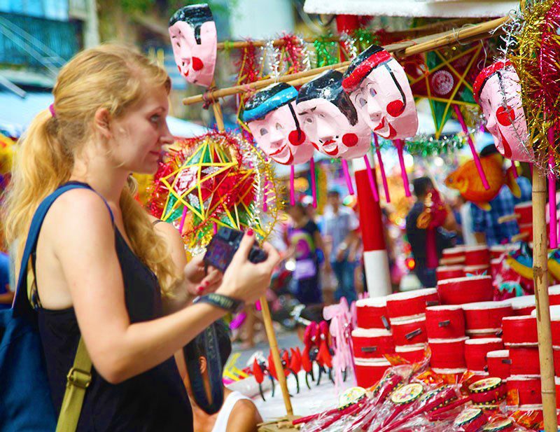 Découverte de Hang Ma (rue des objets votifs)