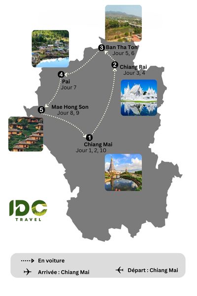 Découvrez la beauté du Nord Thaïlande en 10 jours