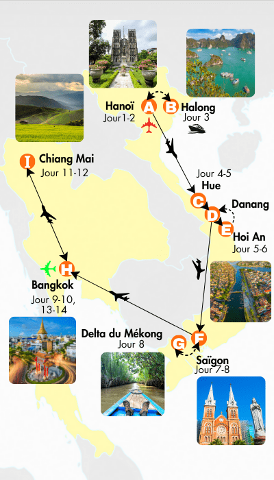 Essentiel Vietnam et Thaïlande en 14 jours