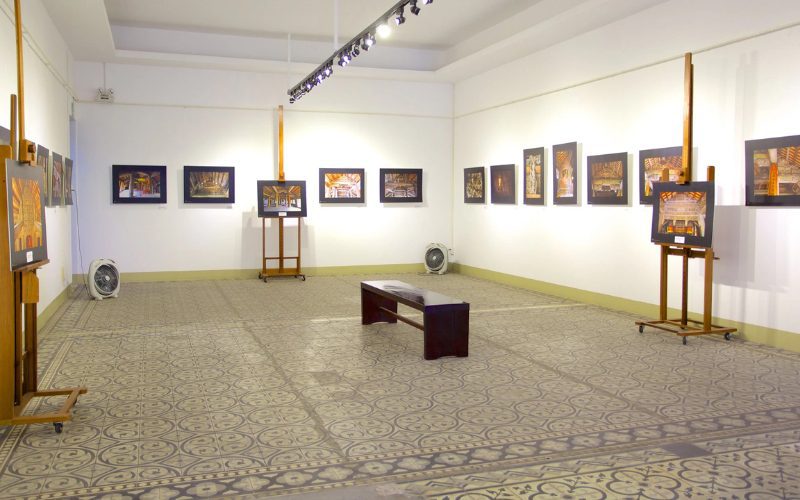 Espace d'exposition des œuvres du Musée des Beaux-Arts de Ho Chi Minh-Ville