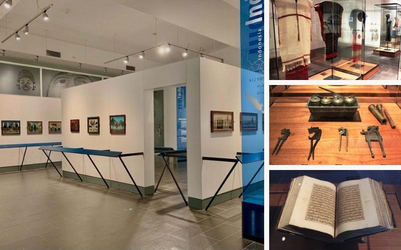 Espace intérieur et objets exposés dans le bâtiment du Cerf-Volant