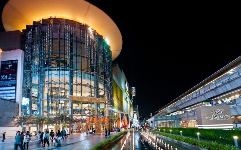 Extérieur du centre commercial Siam Paragon