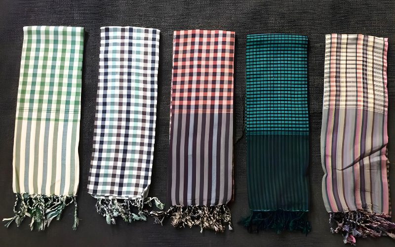 Écharpes Krama au Cambodge