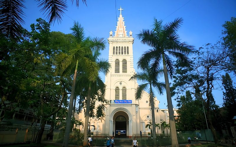 Façade de l'église de Cho Quan à Ho Chi Minh-Ville