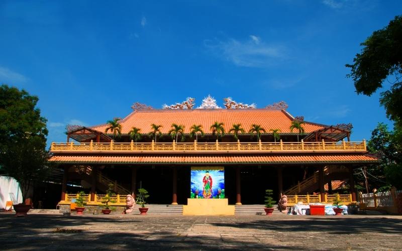 Façade de la Pagode Giac Lam à Ho Chi Minh-Ville