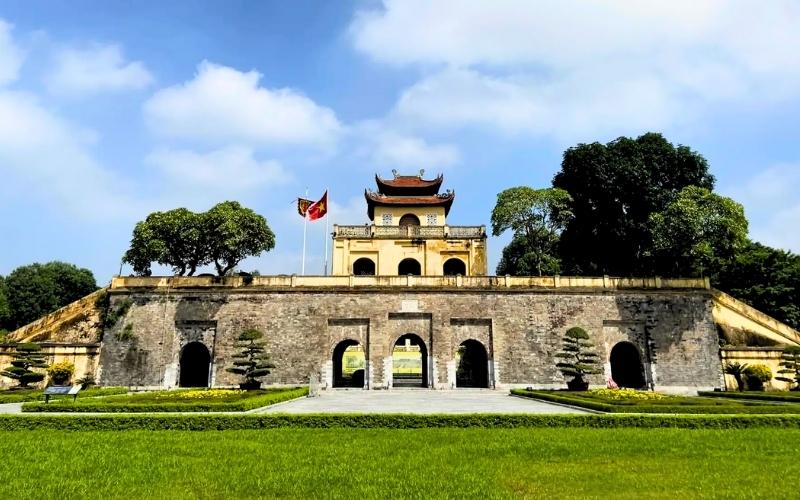 Façade de la citadelle impériale de Thang Long à Hanoï