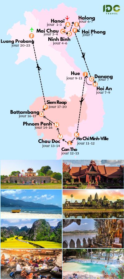 Grand circuit en Indochine 23 Jours