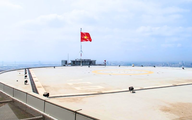 Héliport au 52ème étage de la Tour financière Bitexco