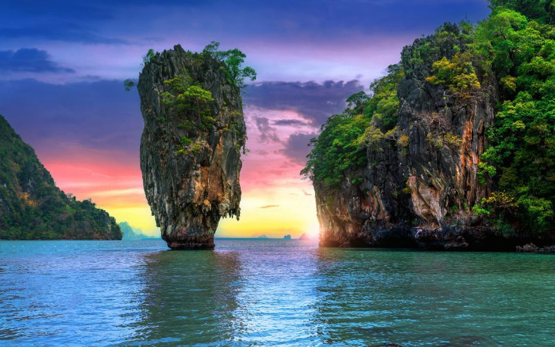 Vue spectaculaire de l'île James Bond