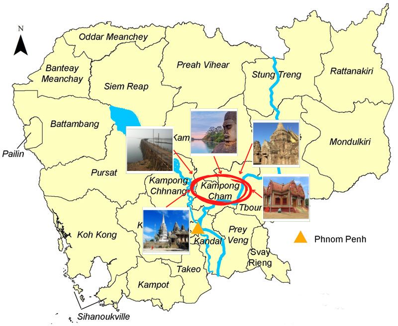 Kampong Cham et ses meilleurs sites