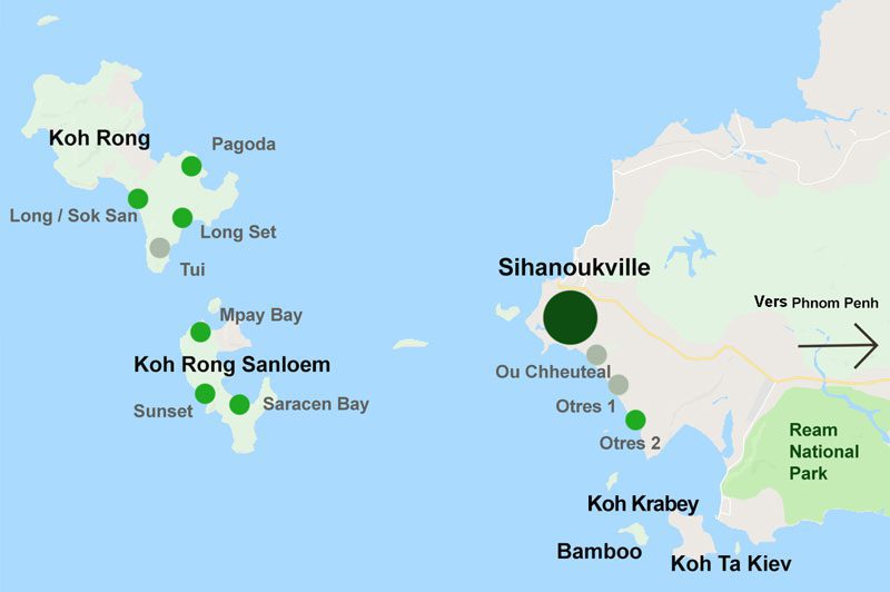 Koh Rong et ses environs