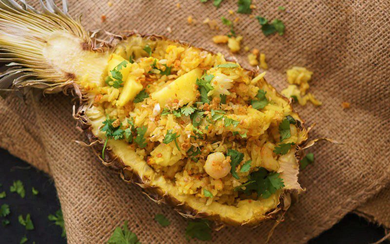 Khao Pad Sapparod - Riz frit à l'ananas
