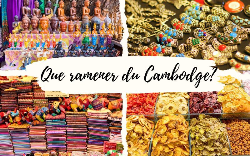 Le Cambodge offre une variété d'articles uniques et intéressants qui font d'excellents souvenirs.