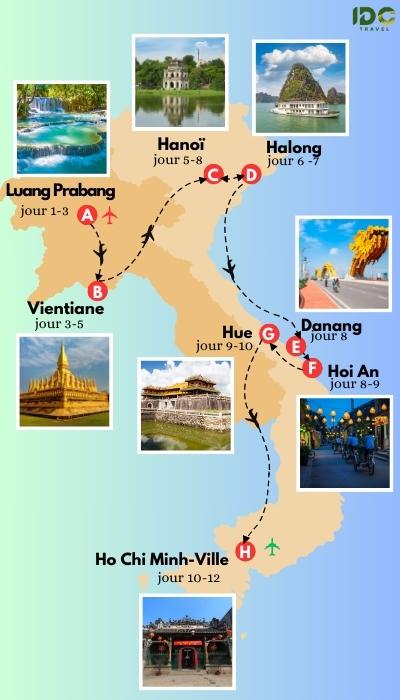 Laos – Vietnam en Un clin d’oeil 12 Jours