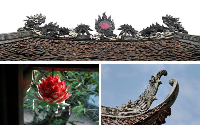 Les symboles du Viêt Nam se retrouvent dans l'architecture de la pagode