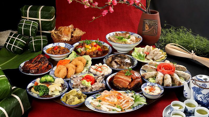 Plats traditionnels du Têt Vietnam dans 3 régions