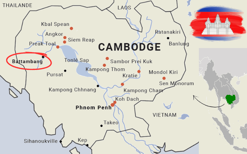 Location de Battambang, Cambodge