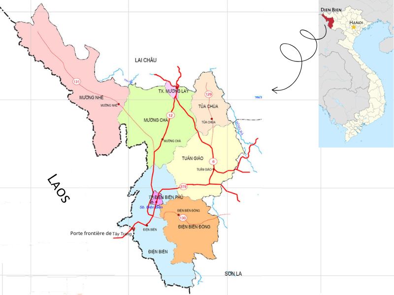 Location de Dien Bien Phu