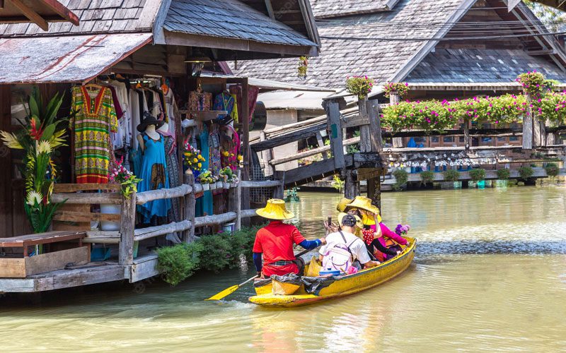 Marché flottant de Pattaya
