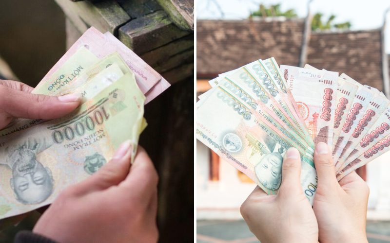 Monnaie du Vietnam et du Laos