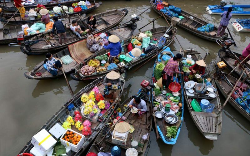 Marché flottant de Cai Rang