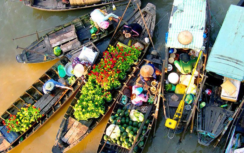 Marché flottant de Cai Rang