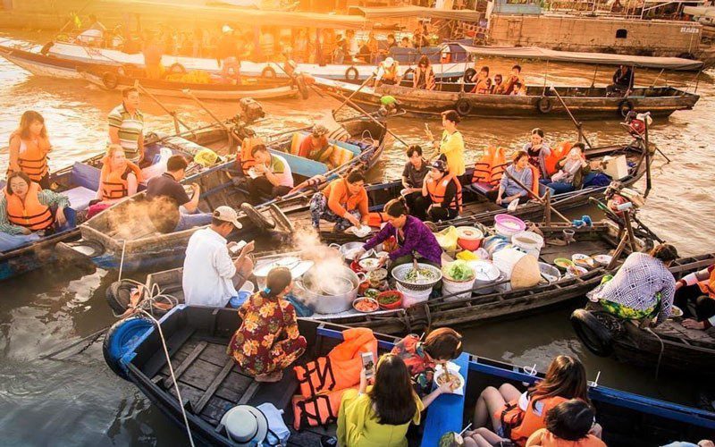 Matinée au marché flottant de Cai Rang