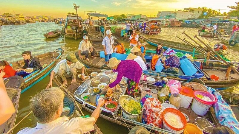 Marché flottant de Cai Rang