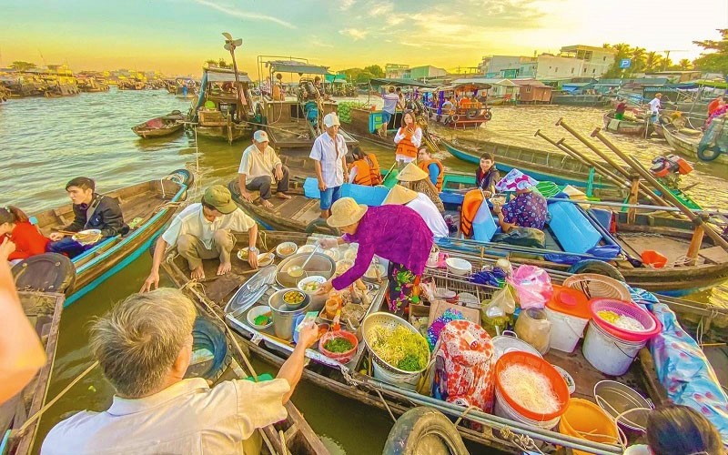 Marché flottant de Cai Rang