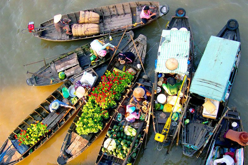 Marché flottant de Cai Be 