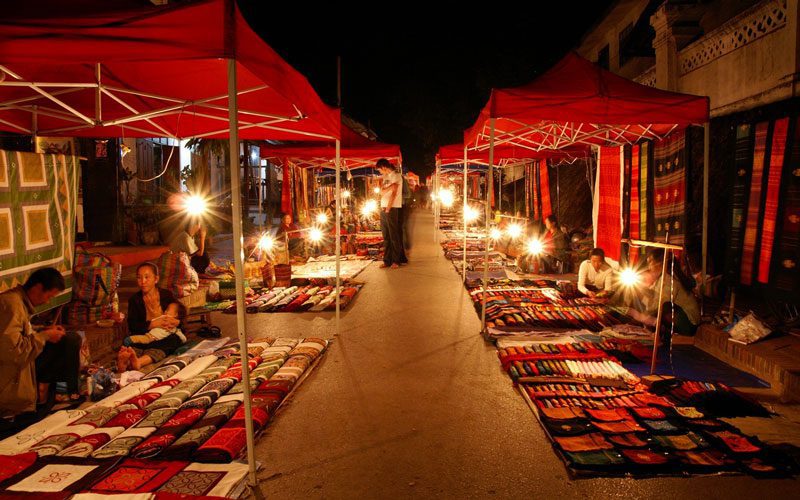 Marché nocturne de Luang Prabang