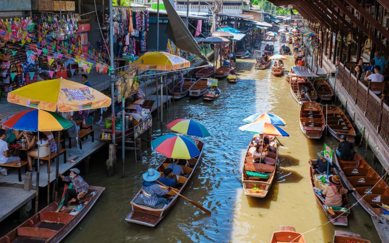 Marché flottant de Damnoen Saduak
